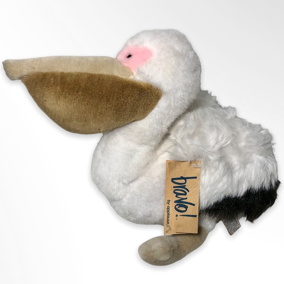 Applause Vintage 1988 "Scoop" Plush Pelican with Original Tags